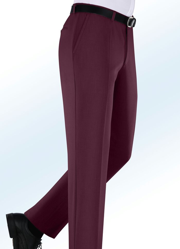 "Klaus Modelle"-Unterbauchhose mit Seitentaschen BORDEAUX