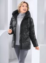 Funktionsjacke mit fester Kapuze 