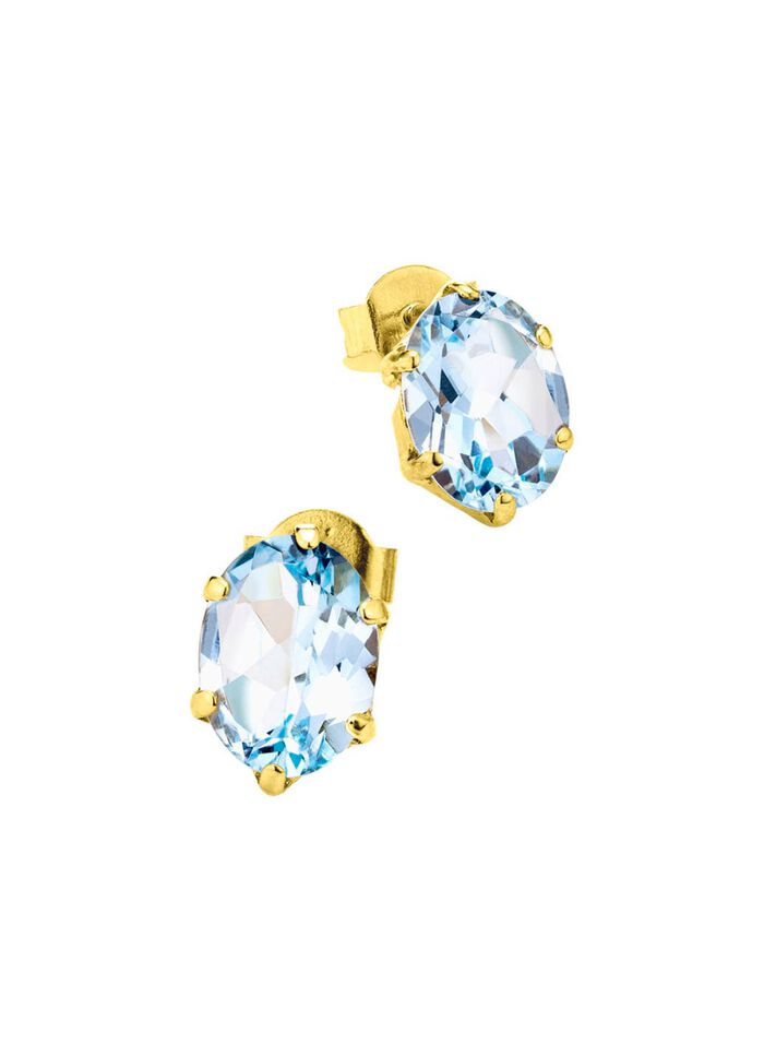 Ohrstecker mit Blautopas 