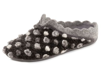 Laurina, klassische Damen-Hausschuhe, mit herausnehmbarem Fu&szlig;bett 