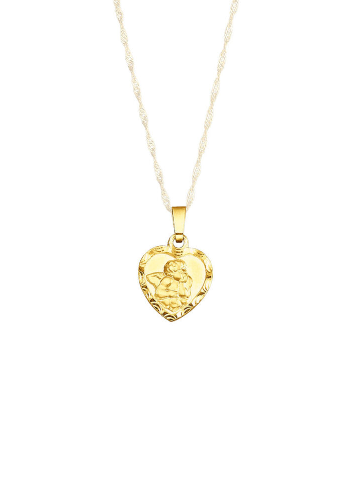 Anhänger Schutzengel mit Diamantschnitt 
