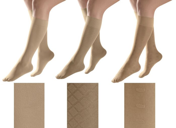 medosan Kompressions-Kniestr&uuml;mpfe BEIGE