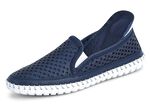 Gemini Slipper mit sommerlich perforiertem Rind-Nappaleder MARINE