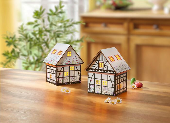 Beleuchtete H&auml;uschen, 2er-Set 