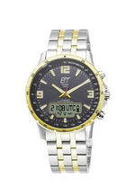 Funk-Solar-Herrenuhr in Bicolor von ETT 