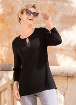 Shirt mit Zierring  SCHWARZ