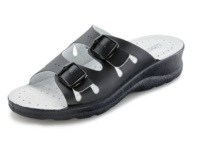 Set: Pantolette in Schwarz und Clog in Weiß 