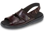 Bequeme Herren-Sandalen, Weite K, mit herausnehmbarem Fu&szlig;bett CHIANTI