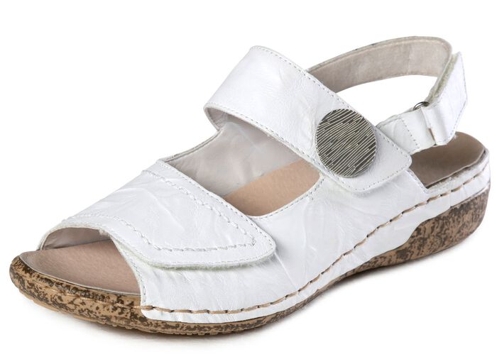 Rieker, bequeme Damen-Sandalen, Weite H, mit herausnehmbarem Fu&szlig;bett 