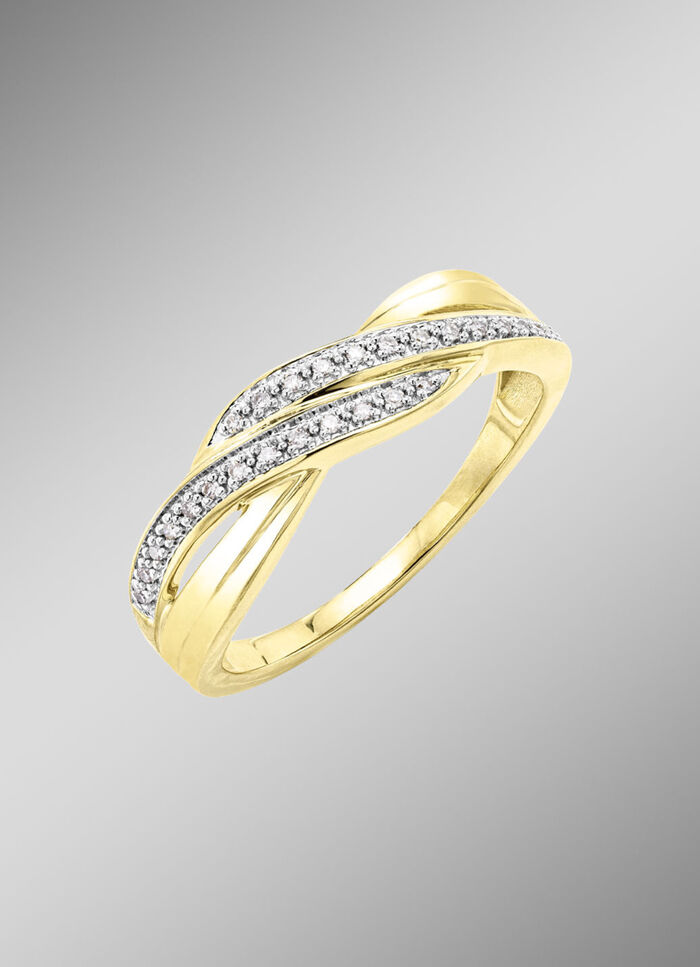 Hochwertiger Damenring mit 26 Diamanten 