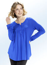 Shirt-Tunika mit rundem Halsausschnitt ROYALBLAU