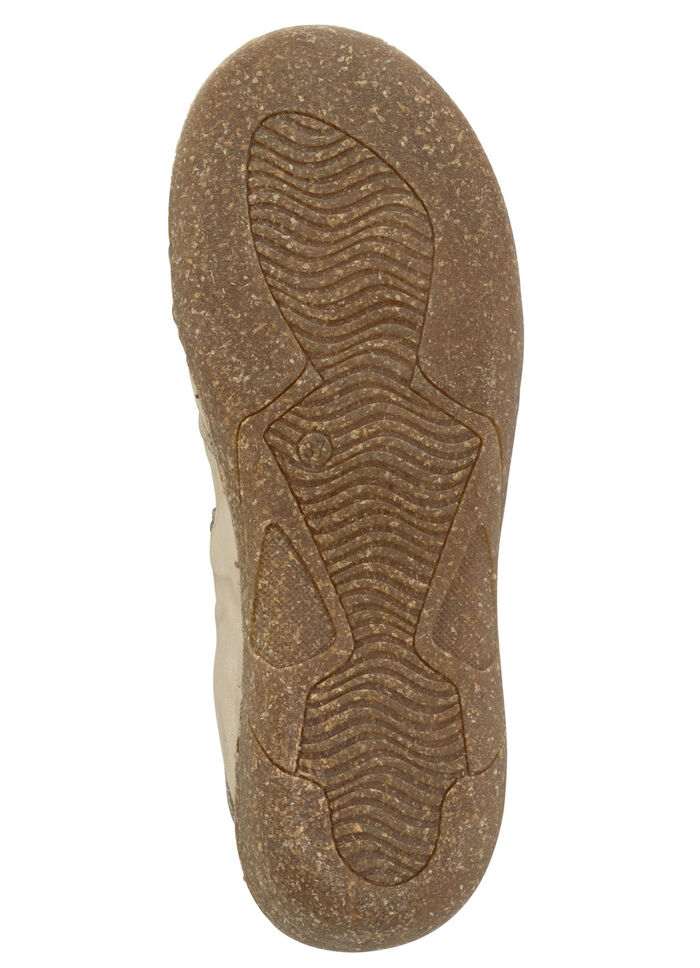 ELENA EDEN Slipper mit Knitter-Struktur KIESEL