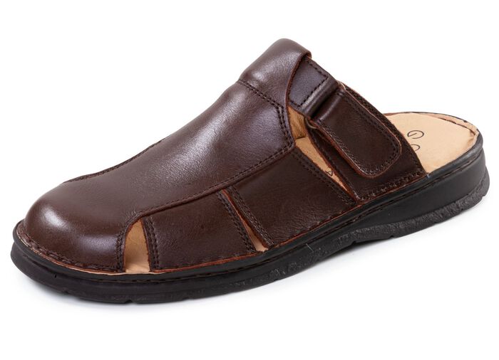 GINO GALANTE, klassische Herren-Clogs, aus Leder 