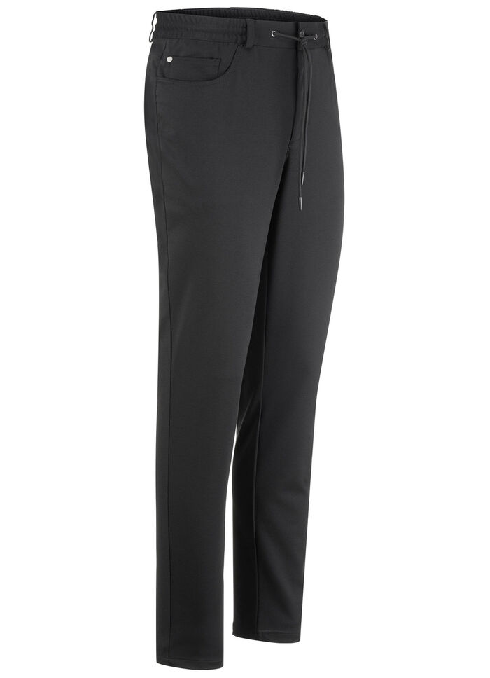 Superstretch-Hose mit Gummibund in 3 Farben SCHWARZ