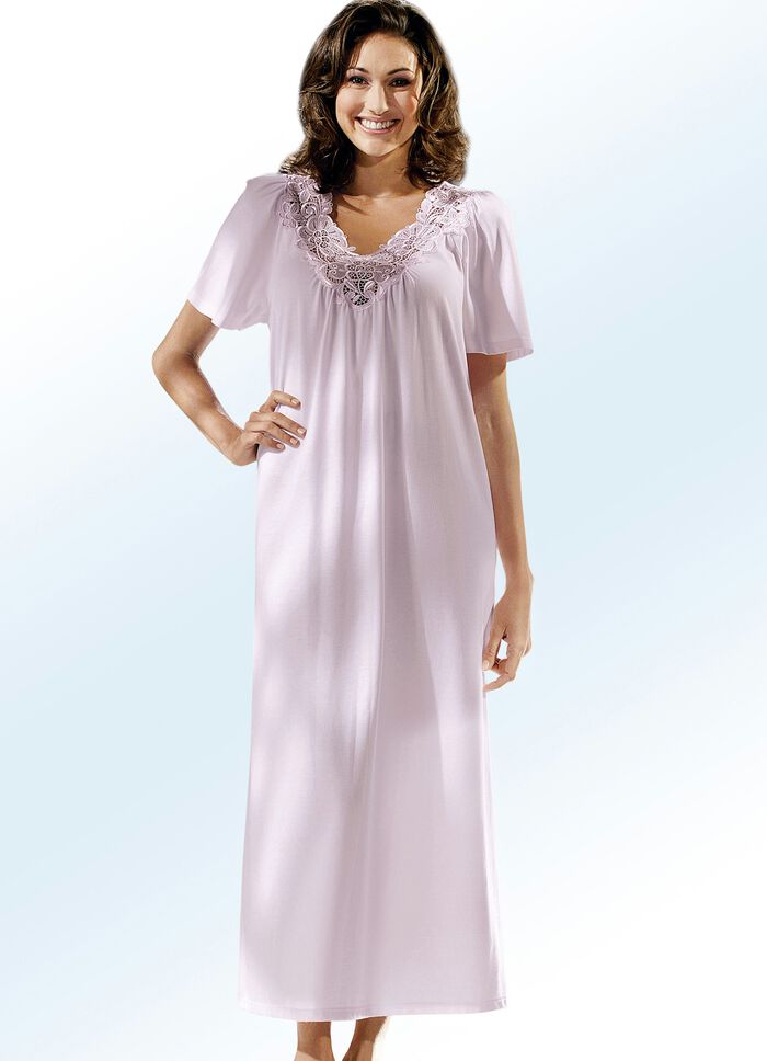 Nachthemd, Kurzarm mit Rundhals ZARTROSÉ