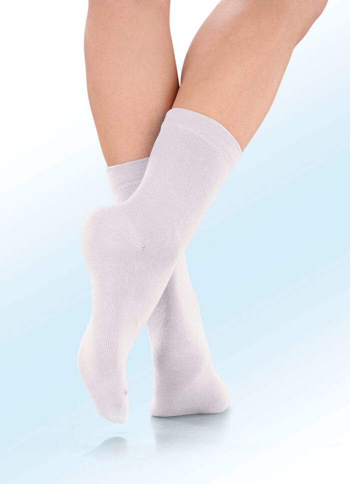 F&uuml;nferpack Socken mit  druckfreiem Bund 