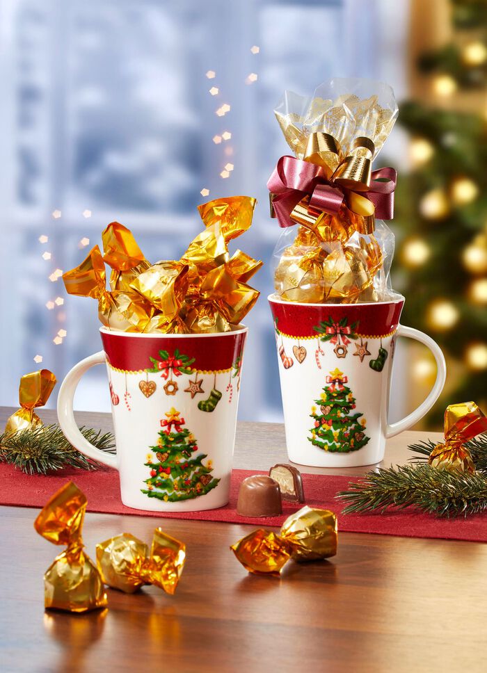 Kaffeebecher Christbaum mit s&uuml;&szlig;er F&uuml;llung 