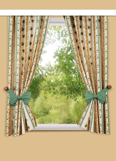 Einzelschal in Leinen-Optik mit Universalschienenband 