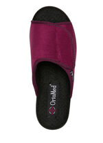 Pantoffel aus Veloursmaterial BORDEAUX