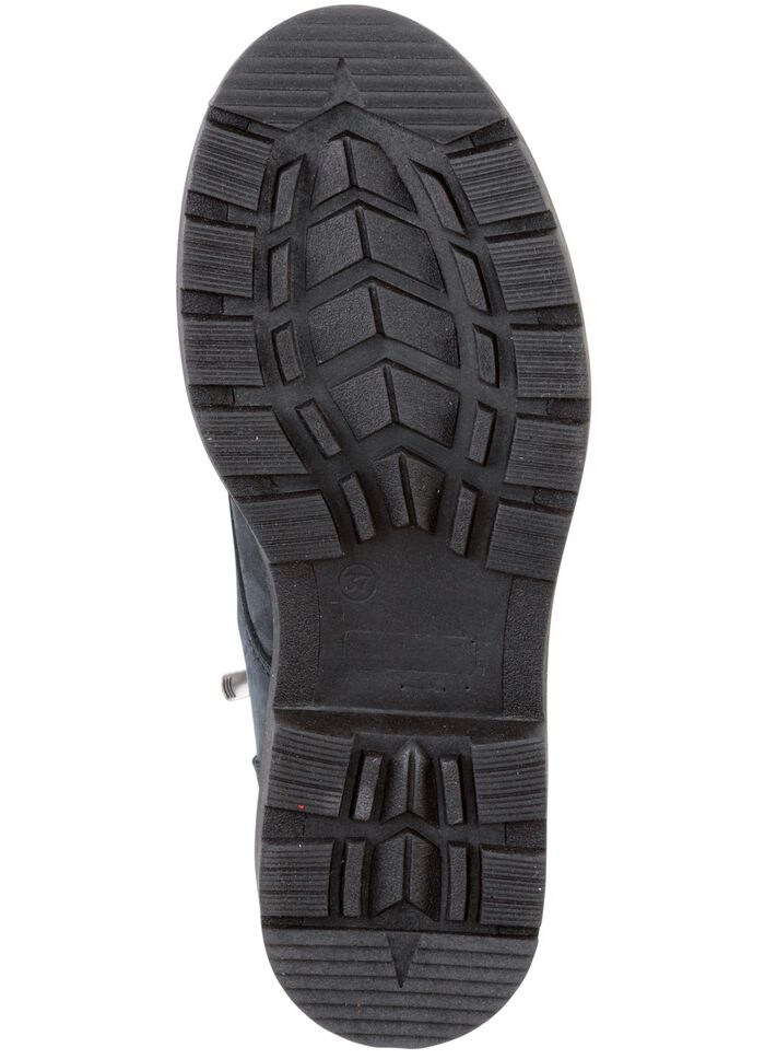 Andrea Conti Schn&uuml;r-Stiefelette aus bestem Nubukleder SCHWARZ