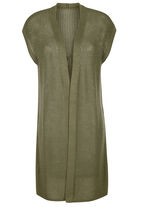 Strickweste in Longform 