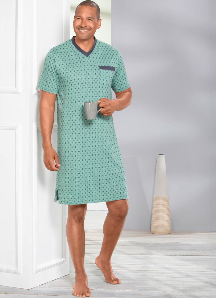 Nachthemd mit V-Ausschnitt 