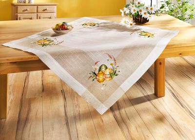 Charmante Accessoires mit buntem Ostereier- Motiv 