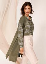 Strickweste in Longform 