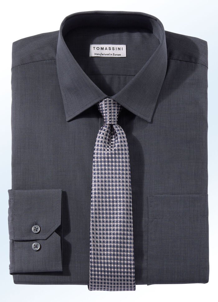 B&uuml;gelleichtes Hemd  ANTHRAZIT