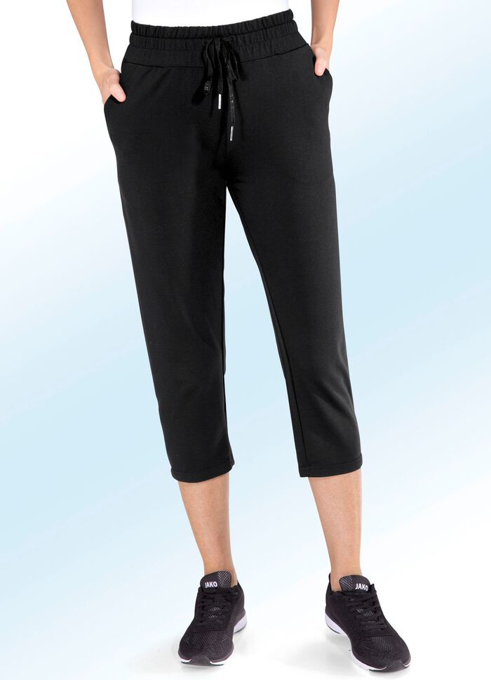 Caprihose von &bdquo;LPO&ldquo; in 3 Farben SCHWARZ