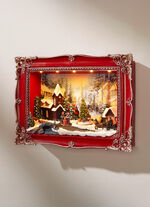 Bild mit LED-Beleuchtung und Weihnachtsmelodien 