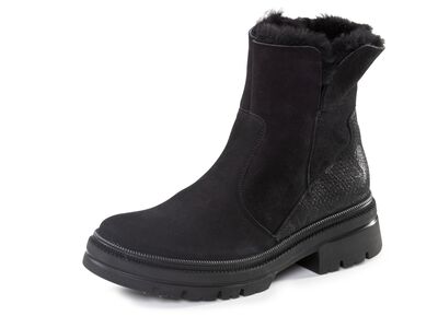 Waldl&auml;ufer Stiefelette aus Rind-Nubukleder 