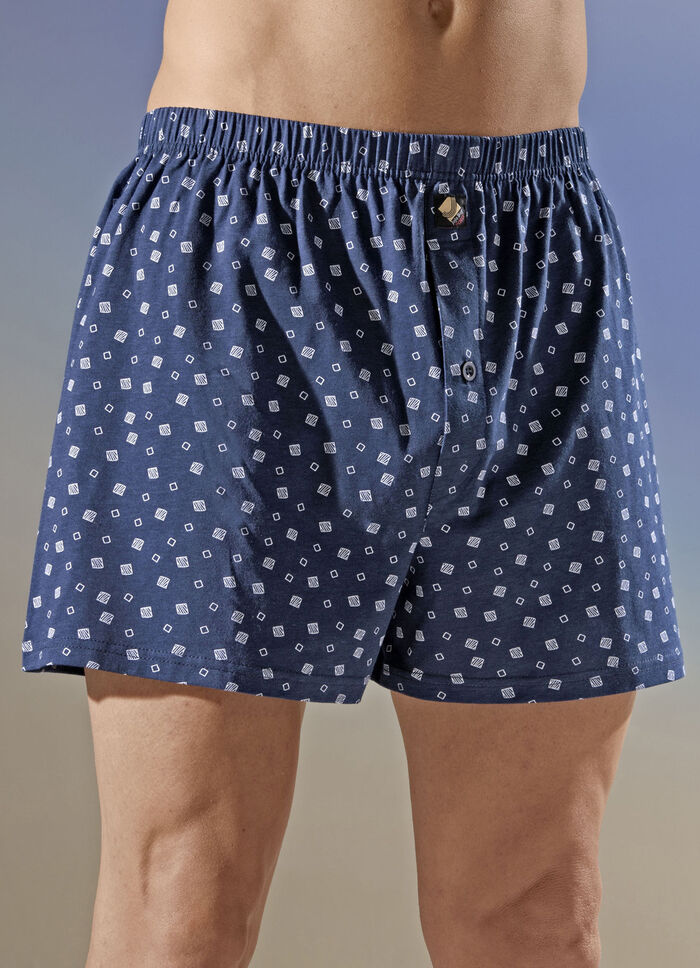 Viererpack Boxershorts mit Alloverdessin 