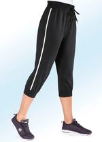 &bdquo;Delena&ldquo;-Caprihose in 3 Farben SCHWARZ-WEISS