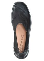 ELENA EDEN, klassicher Damen-Trotteur, Weite G, mit herausnehmbarem Fu&szlig;bett SCHWARZ