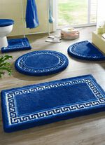 Badgarnitur mit M&auml;ander-Bord&uuml;re 