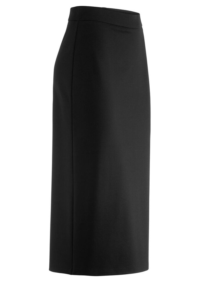 Rock in schmaler Schnittführung SCHWARZ