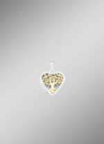 Herz-Medaillon in Bicolor zum &Ouml;ffnen 