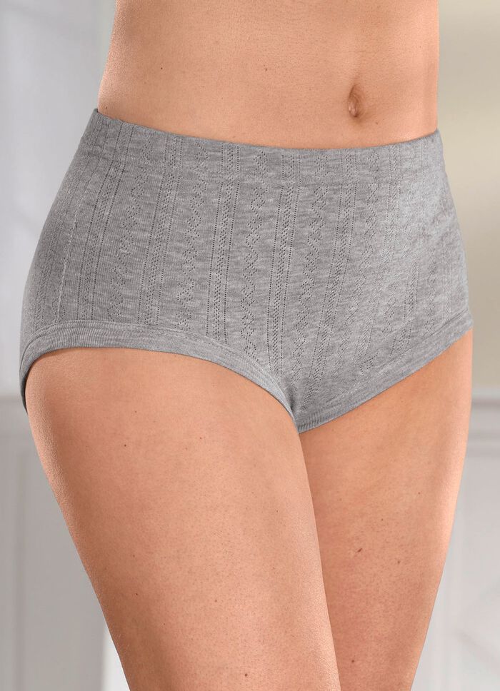 F&uuml;nferpack Slips mit Jacquard-Dessin 