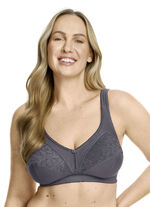 Zweierpack BH mit Spitzeneinsätzen 1X GRAFIT, 1X PUDER