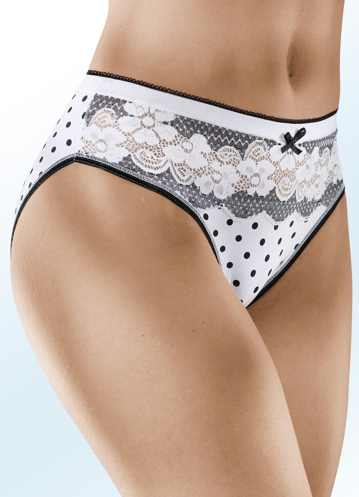 Viererpack Slips mit Elastikspitze 