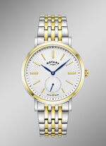 Rotary Quartz-Herrenuhr mit Edelstahlbandgehäuse 