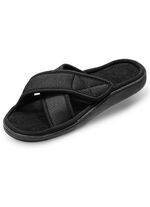 Relax-Cross Slipper mit Memory-Schaum SCHWARZ