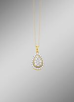 Tropfenf&ouml;rmiger Anh&auml;nger mit Brillanten 