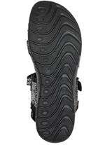 Gemini Trekking-Sandale mit bunter Floral-Prägung SCHWARZ