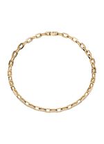 Halskette aus vergoldetem Edelstahl mit Kristallen 