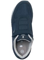 Slipper aus Nubuk- und Textilmaterial 