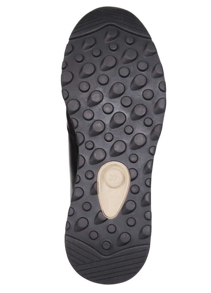 ELENA EDEN, trendige Damen-Sneaker, Weite G, mit herausnehmbarem Fußbett SCHWARZ-BRAUN