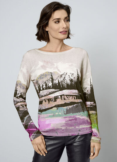 Pullover in Feinstrick 