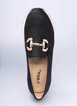 Komfort-Mokassin in Leder-Optik 